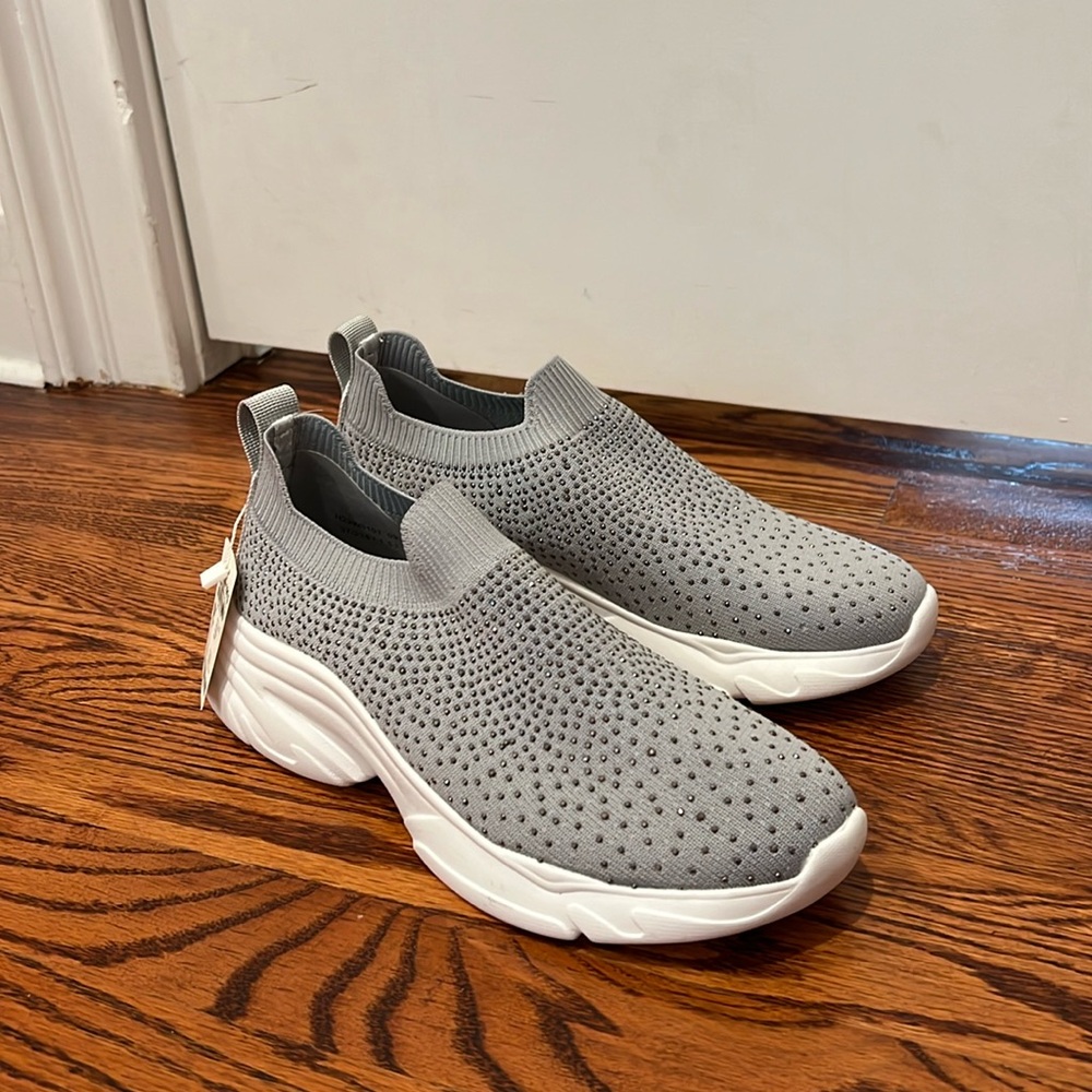 Hotwind Gray Sparkly Sneakers